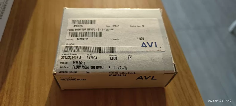 MEISTER RVM/U-2/1 G 1/2 VA COC Flow Switch