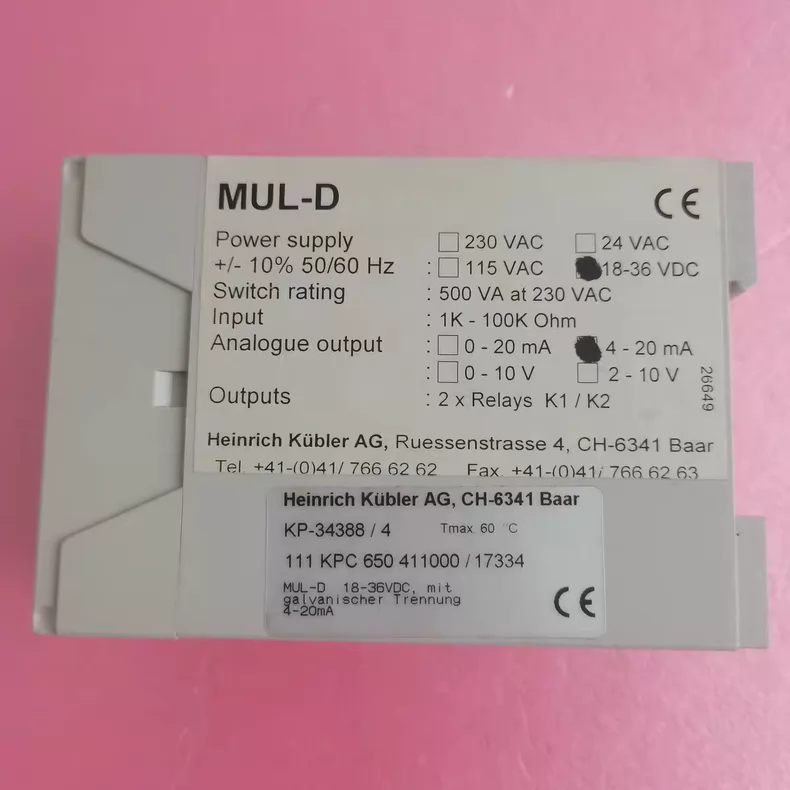 Heinrich Kubler MUL-D Control Unit thumbnail