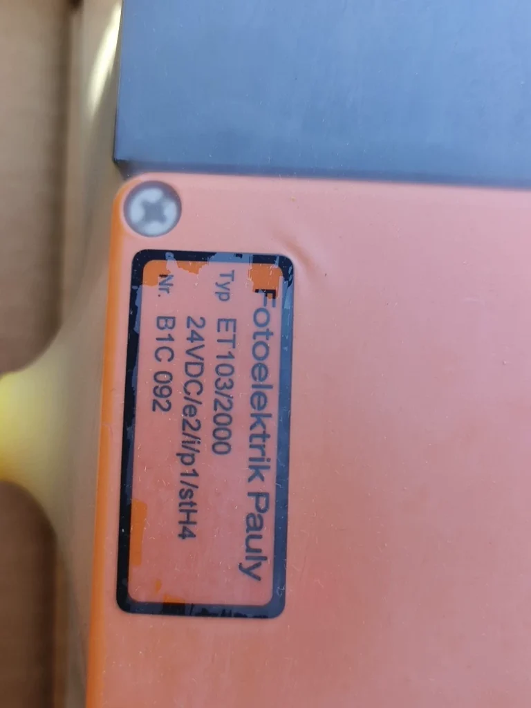 Fotoelektrik Pauly ET103-2000 Photoelectric Scanner thumbnail