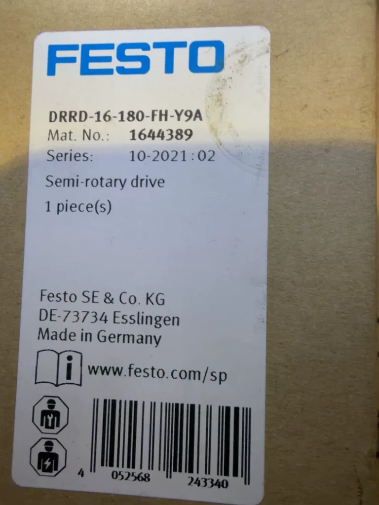 FESTO DRRD-16-180-FH-Y9A Semi-rotary Drive