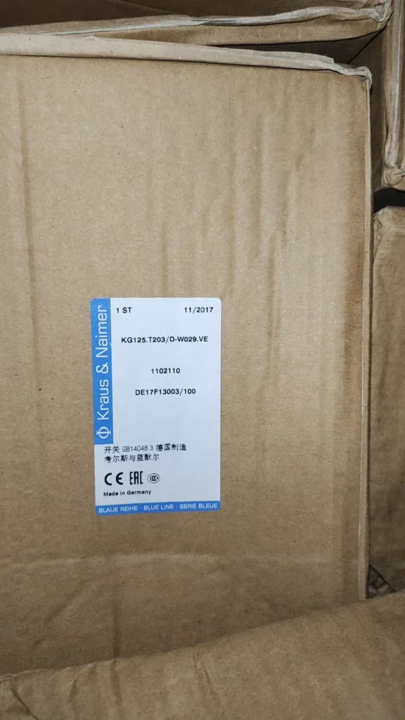 Kraus & Naimer KG125.T203/D-W029.VE DE17F13003/100(1102110) SWITCH
