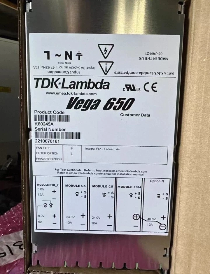 TDK-Lambda K60245A Vega 650 Power Supply thumbnail