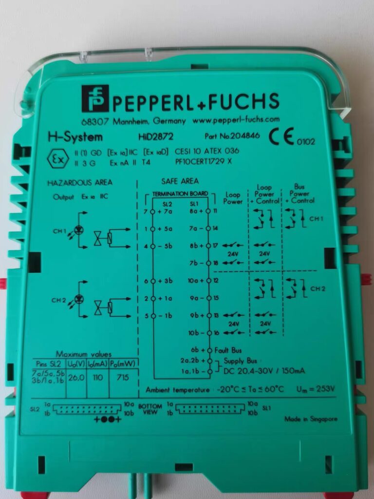 Pepperl+Fuchs HID2872 Safety barrier