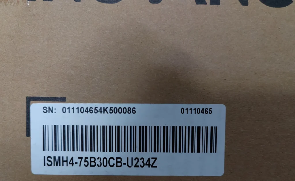 Inovance ISMH4-75B30CB-U234Z Motor