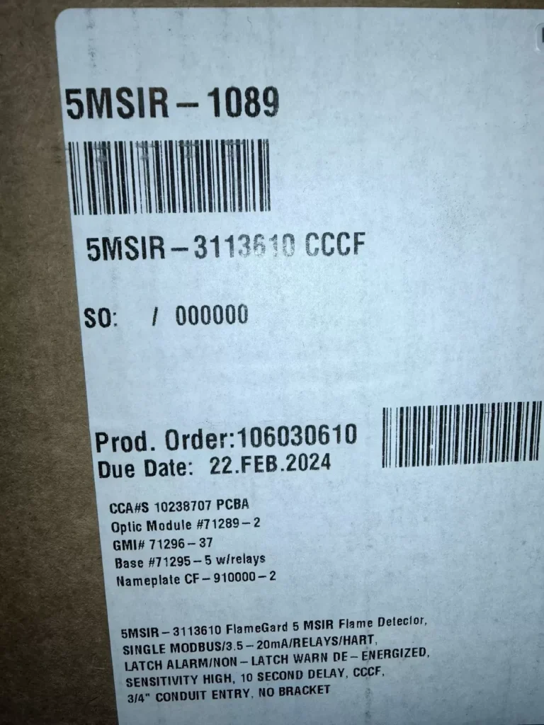 MSA 5MSIR-1089 Power supply