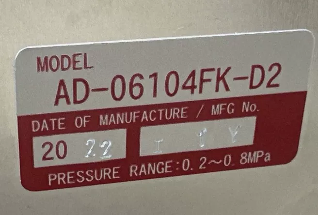 SURPLUS- TOYOOKI AD-06104FK-D2 Valve thumbnail