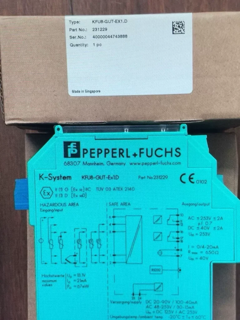 Pepperl+Fuchs KFU8-GUT-1.D Safety barrier thumbnail