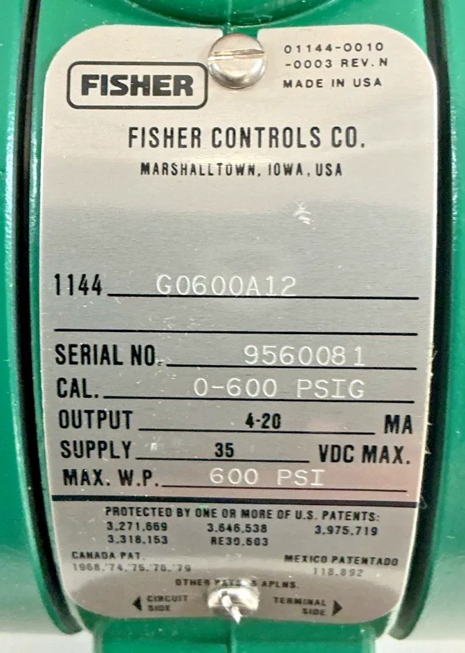 Fisher Rosemount 1144G0600A12 thumbnail