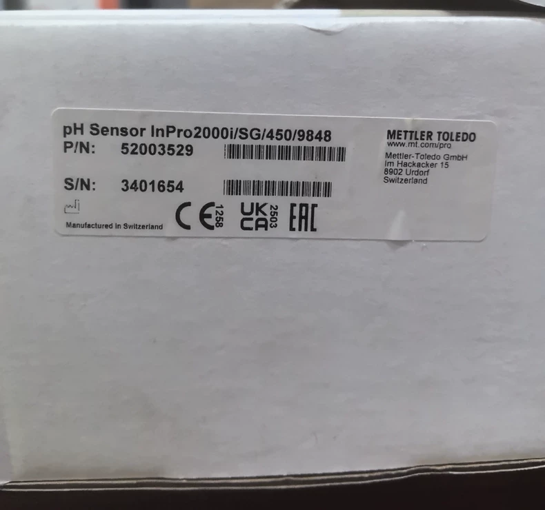 Mettler Toledo InPro2000i/SG/450/9848 (52003529) pH Sensor thumbnail