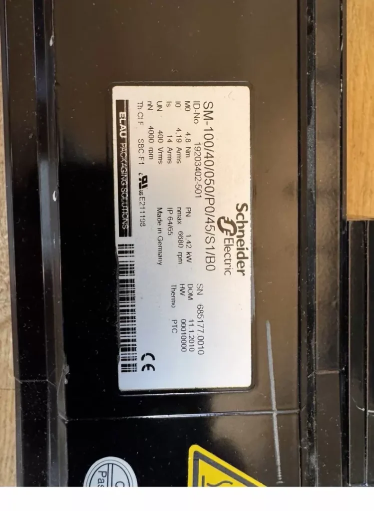 ELAU 100-40-050-P0-45-S1-B0 Servo Motor