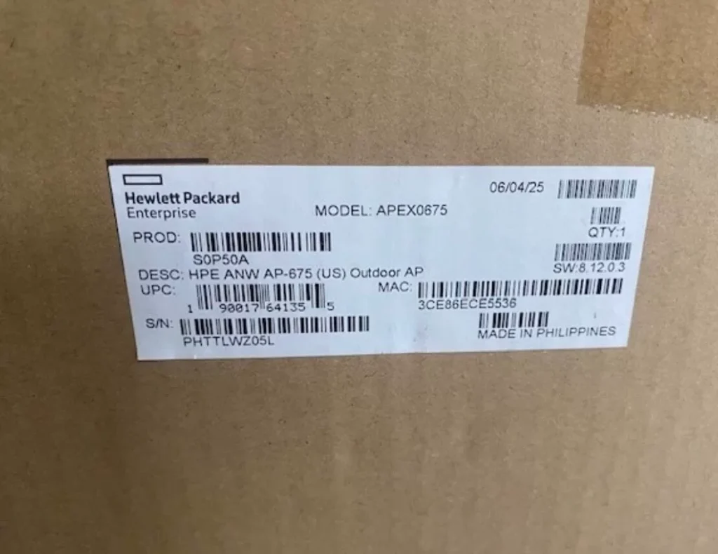 HPE Aruba Networking AP-675 Wireless access point