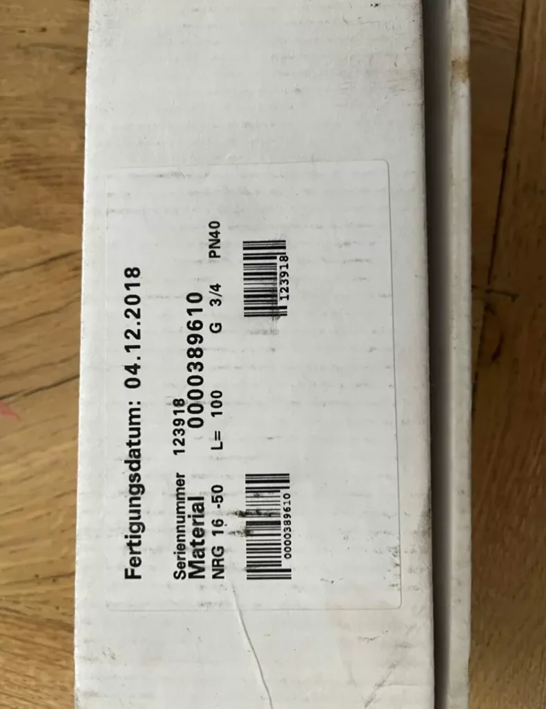 GESTRA NRG16-50 Level Electrode
