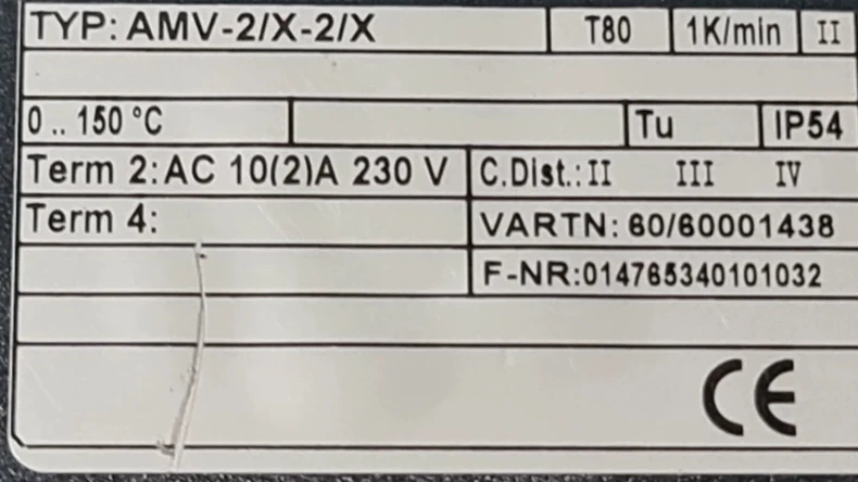 SAACKE AMV-2/X-2/X Thermostat thumbnail
