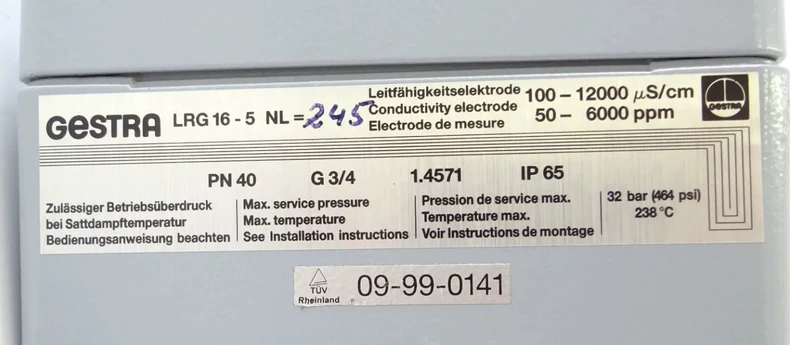 GESTRA LRG 16-5 Conductivity Electrode thumbnail