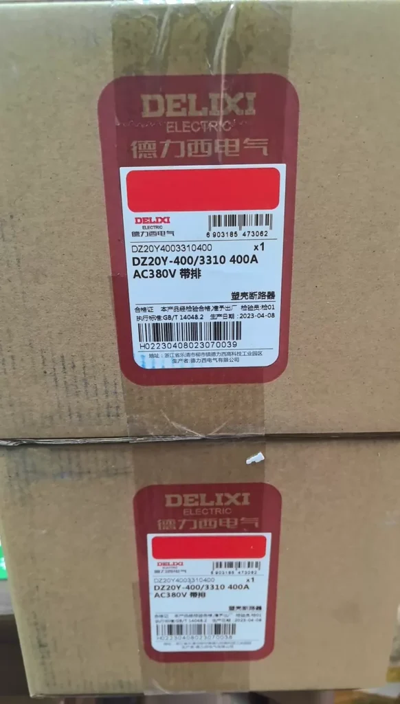 Delixi Electric DZ20Y-400/3310 Molded Case Circuit Breaker