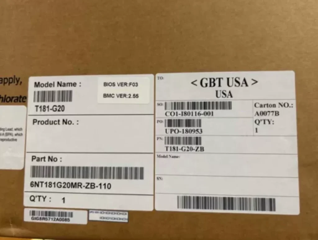 Gigabyte T181-G20 Server