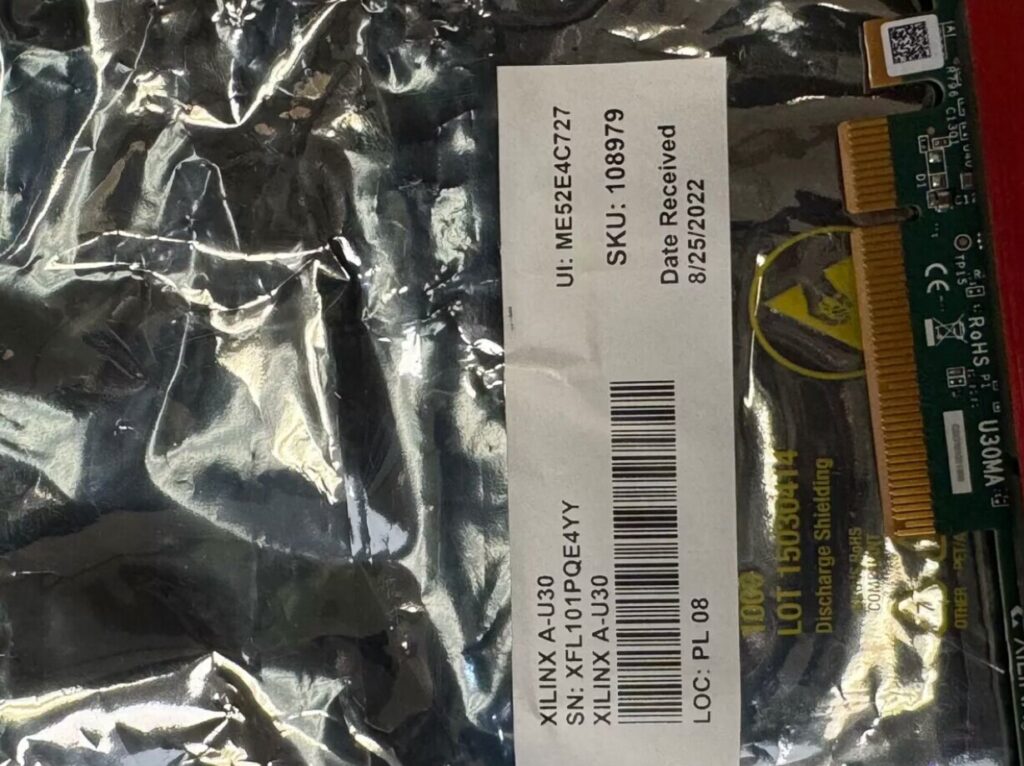 Xilinx Alveo U30 Accelerator card