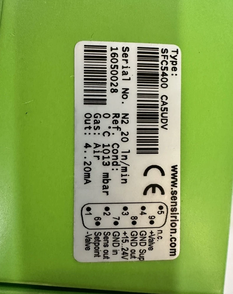 Sensirion SFC5400 Mass Flow Controller