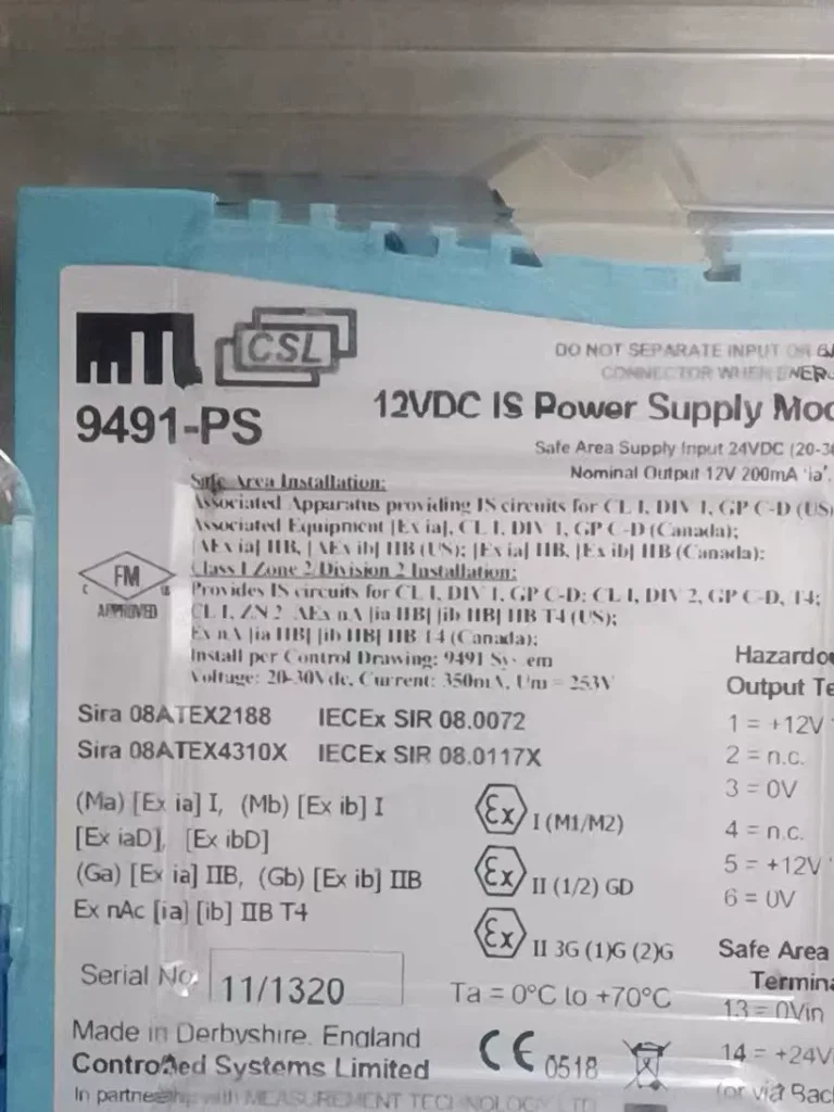 MTL MTL9491-PS Power supply