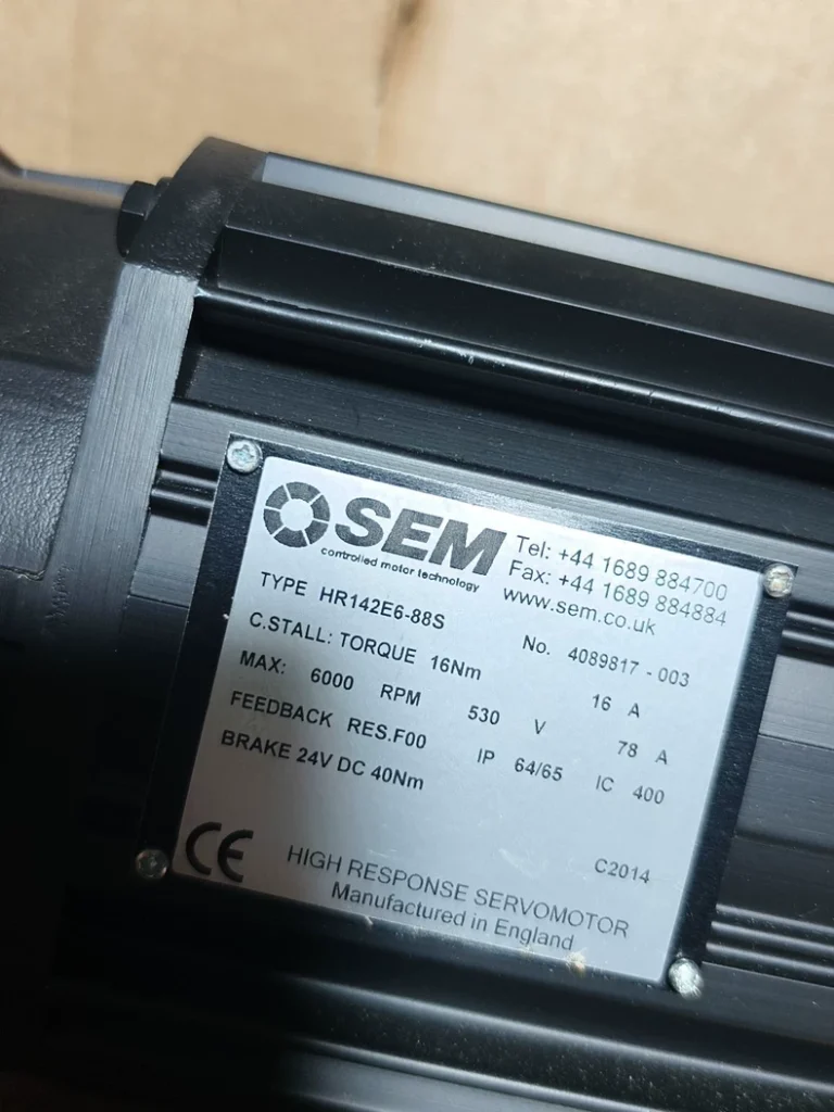 SEM HR142E6-88S Servo Motor