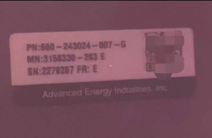AE 660-243024-007-G 3156330-263 RF Generator thumbnail
