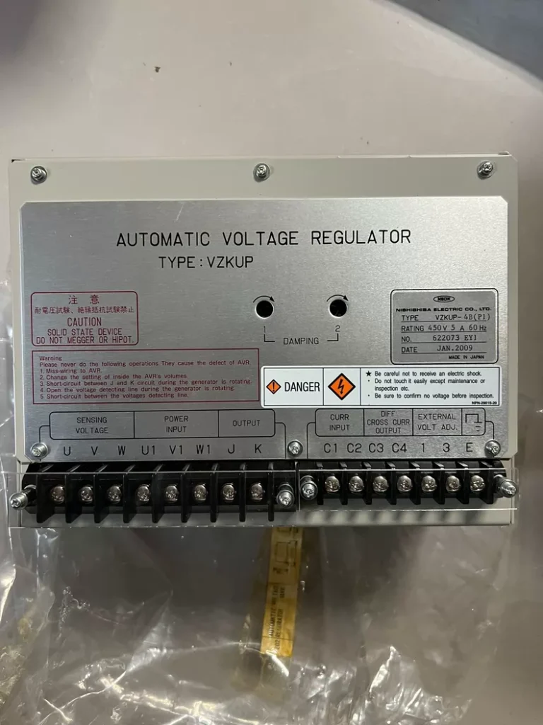 Nishishiba VZKUP-4B(P1) automatic voltage regulator (AVR)
