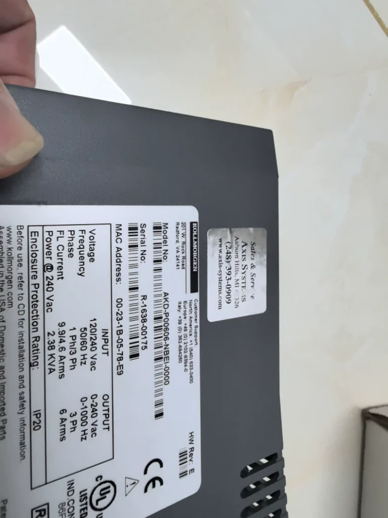 KOLLMORGEN AKD-P00606-NBEI-0000 Servo Drive thumbnail
