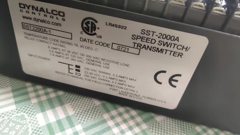 DYNALCO SST-2000A SPEED SWITCH thumbnail