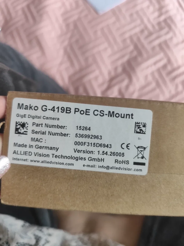 Allied Vision Mako Gโ419B PoE CSโMount Camera