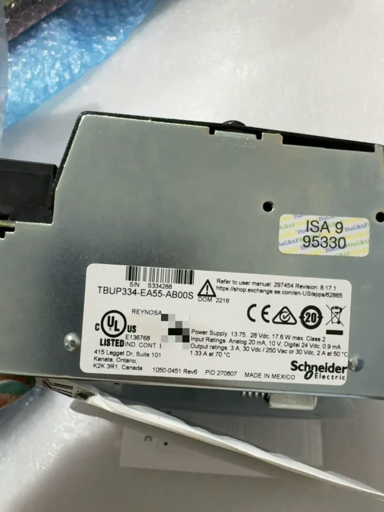 Schneider TBUP334-EA55-AB00S Remote Terminal Unit (RTU) thumbnail