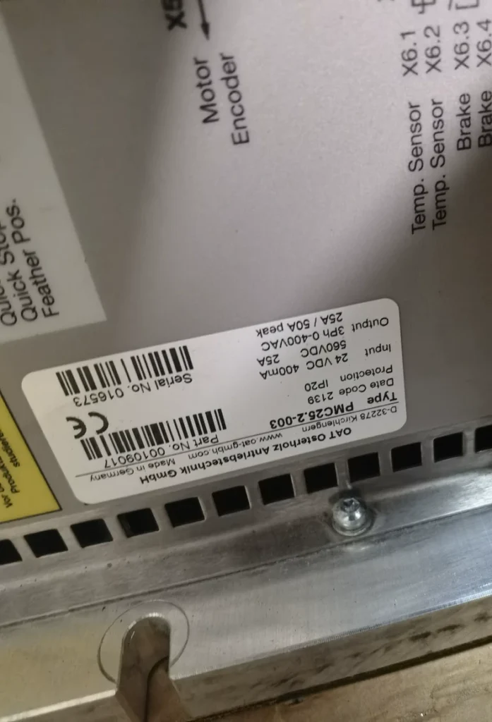 OAT PMC25.2-003 Servo Drive thumbnail