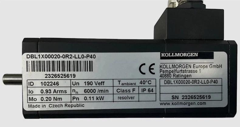 Kollmorgen DBL1X00020-0R2-LL0-P40 AC synchronous servo motor thumbnail