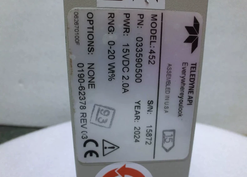 TELEDYNE MODEl 452 033590500 Process Ozone Sensor thumbnail