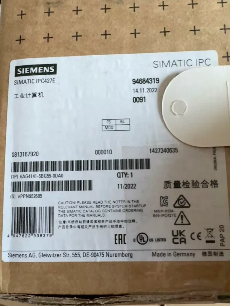 Siemens 6AG4141-5BG55-0DA0 Industrial Computer