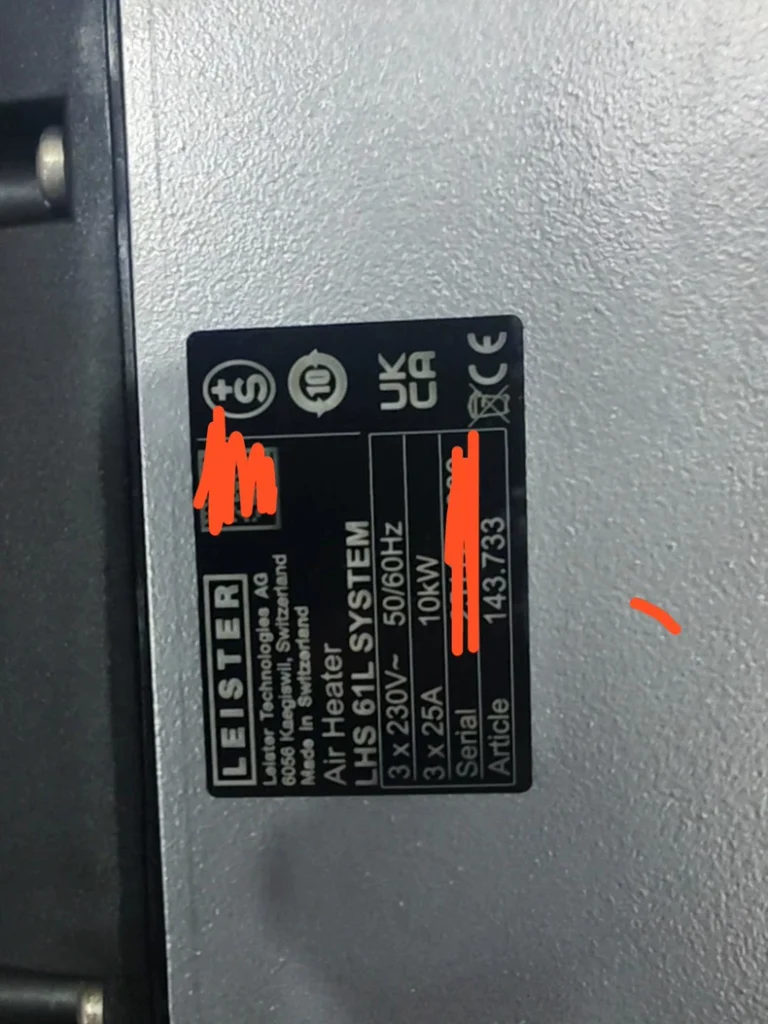 Leister LHS61 System Process Heater thumbnail
