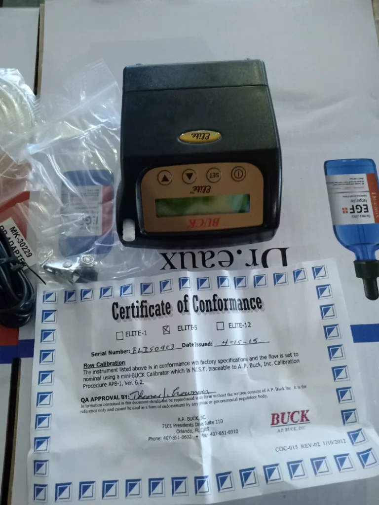 BUCK Elite-5 Pump data logging air sampler thumbnail