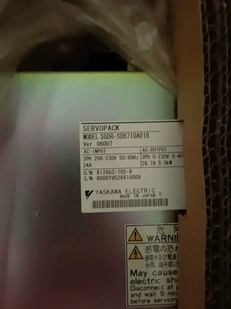 Yaskawa SGDR-SDB710A01B Servo Drive