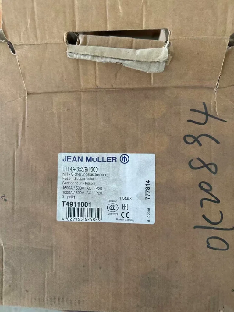 JEAN MÜLLER LTL4A-3×3/9/1600 Fuse Switch Disconnector thumbnail