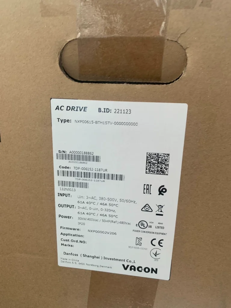 VACON NXP00615BTH1STV-0000000000 AC Drive