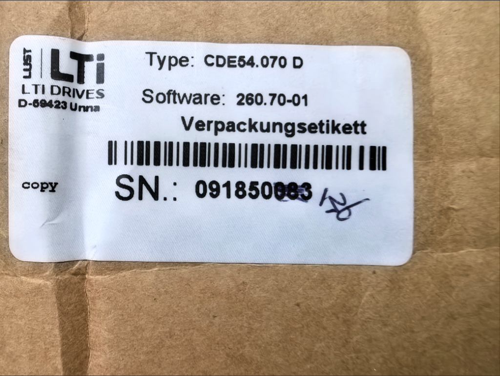LTI CDE54.070 .D Servo Drive thumbnail